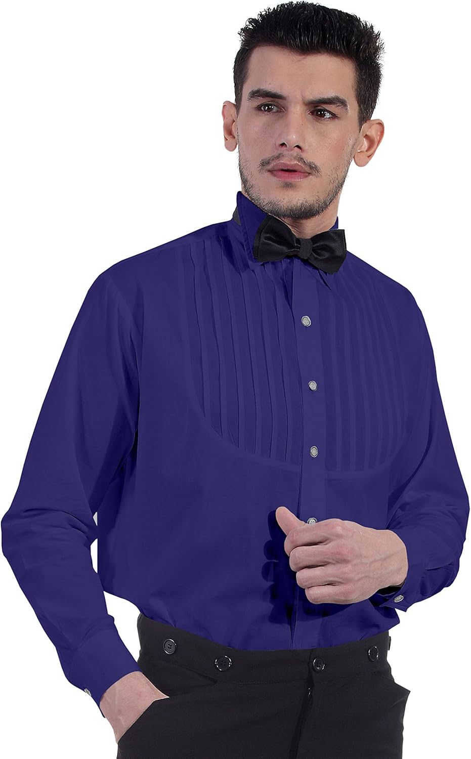 Steampunk Victorian Cosplay Costume 100% Cotton Classic Men's Shirt