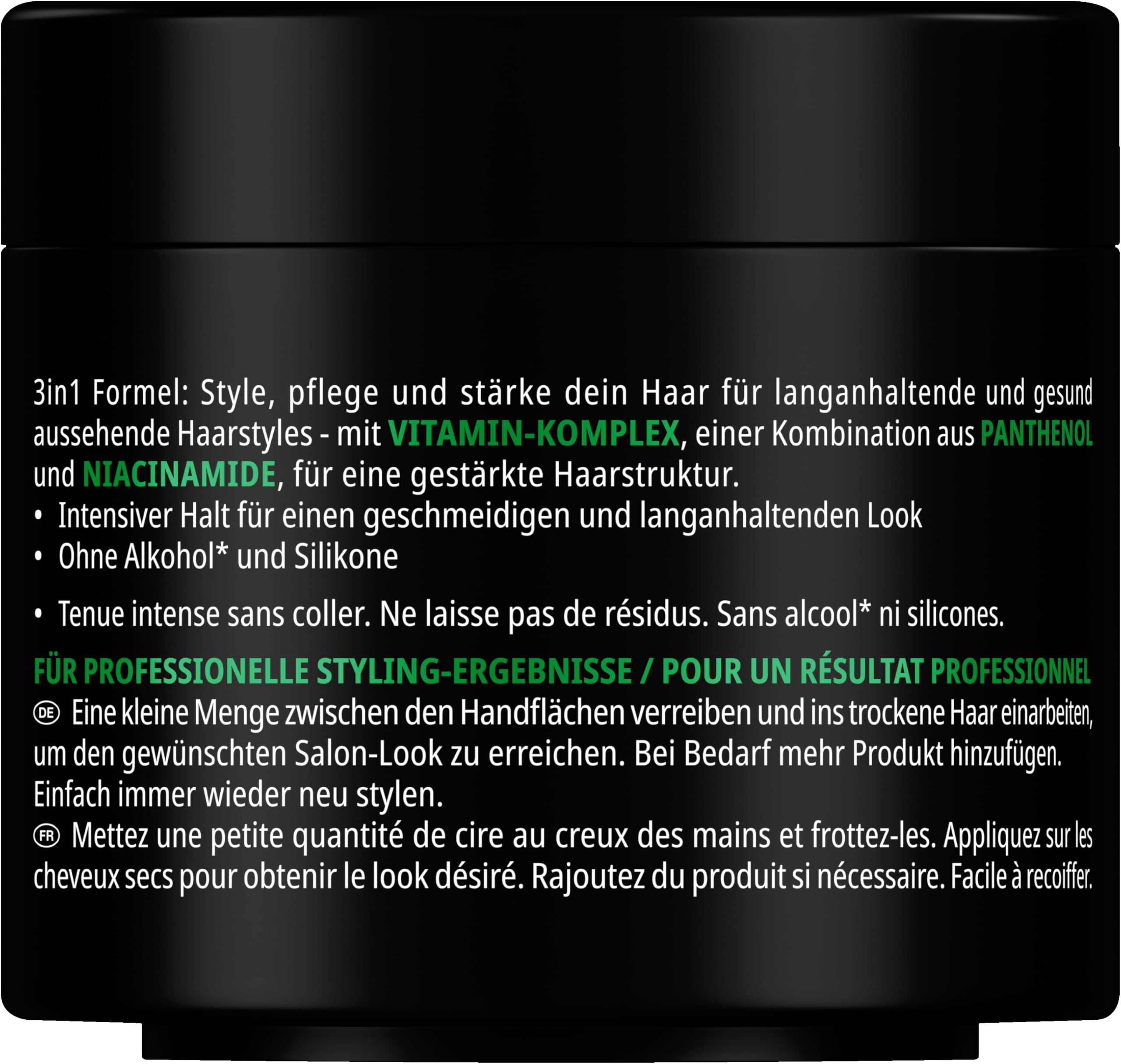 Syoss Wax Max Hold, Haarwachs für langanhaltende Salon-Styles zu Hause, starke Kontrolle und mittlerer Glanz für gepflegtes Haarstyling, parfümiert, 900 ml (6 x 150 ml)