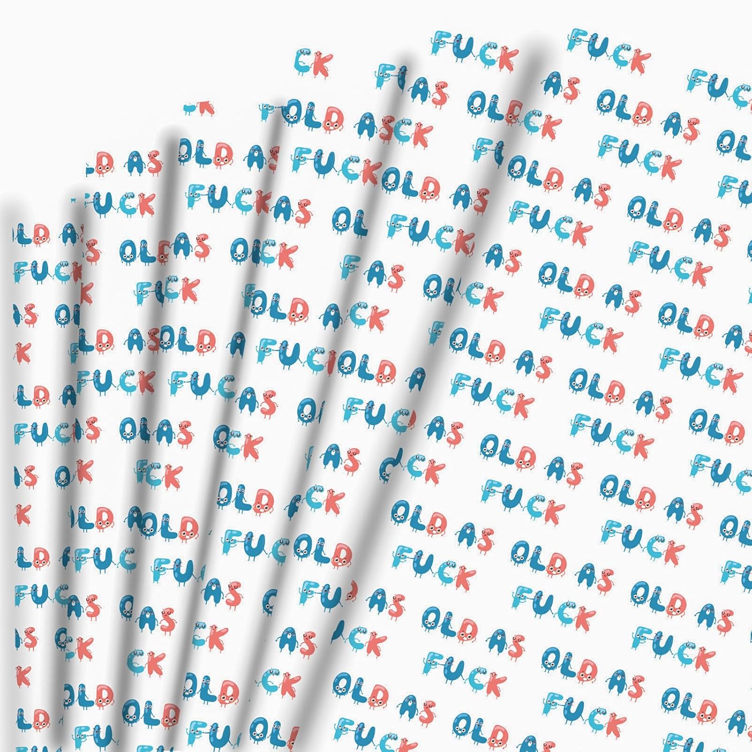 Dtiafu Funny Wrapping Paper for Adult Mom Dad Grandpa Grandma – Inappropriate Gift Wrap for Women Men Birthday Christmas – 20 X 28Inch Per Sheet (6 Sheets) Dtiafu Funny Wrapping Paper for Adult Mom Dad Grandpa Grandma – Inappropriate Gift Wrap for Women Men Birthday Christmas – 20 X 28Inch Per Sheet (6 Sheets)