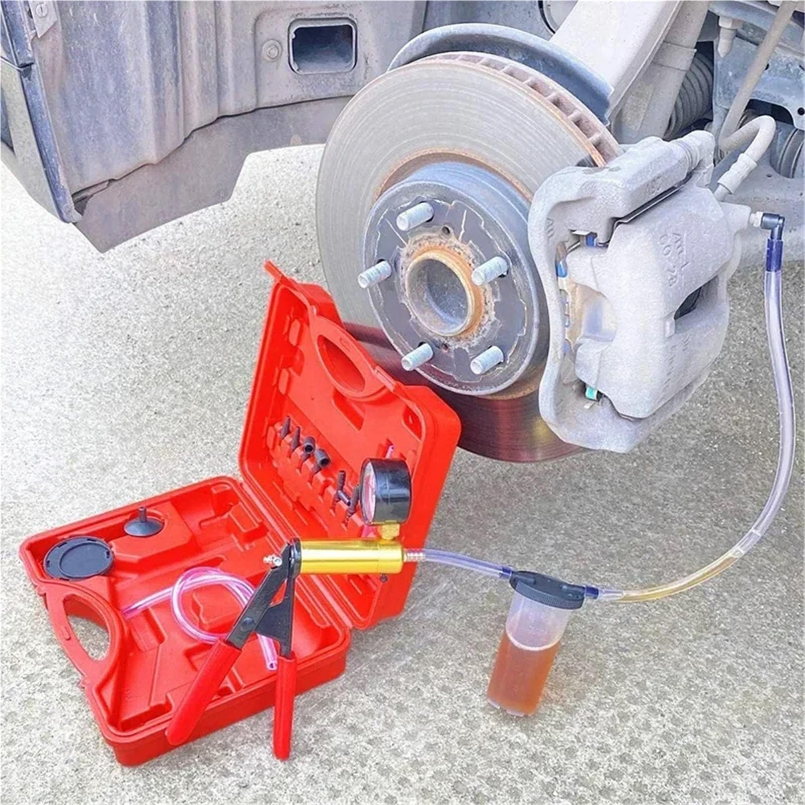 DRUM BRAKE BAR Zestaw Do Ręcznego Odpowietrzania Hamulców, Pompa Próżniowa, Pistolet Próżniowy, Tester Pomp, Narzędzia Samochodowych, Manometr Podciśnienia