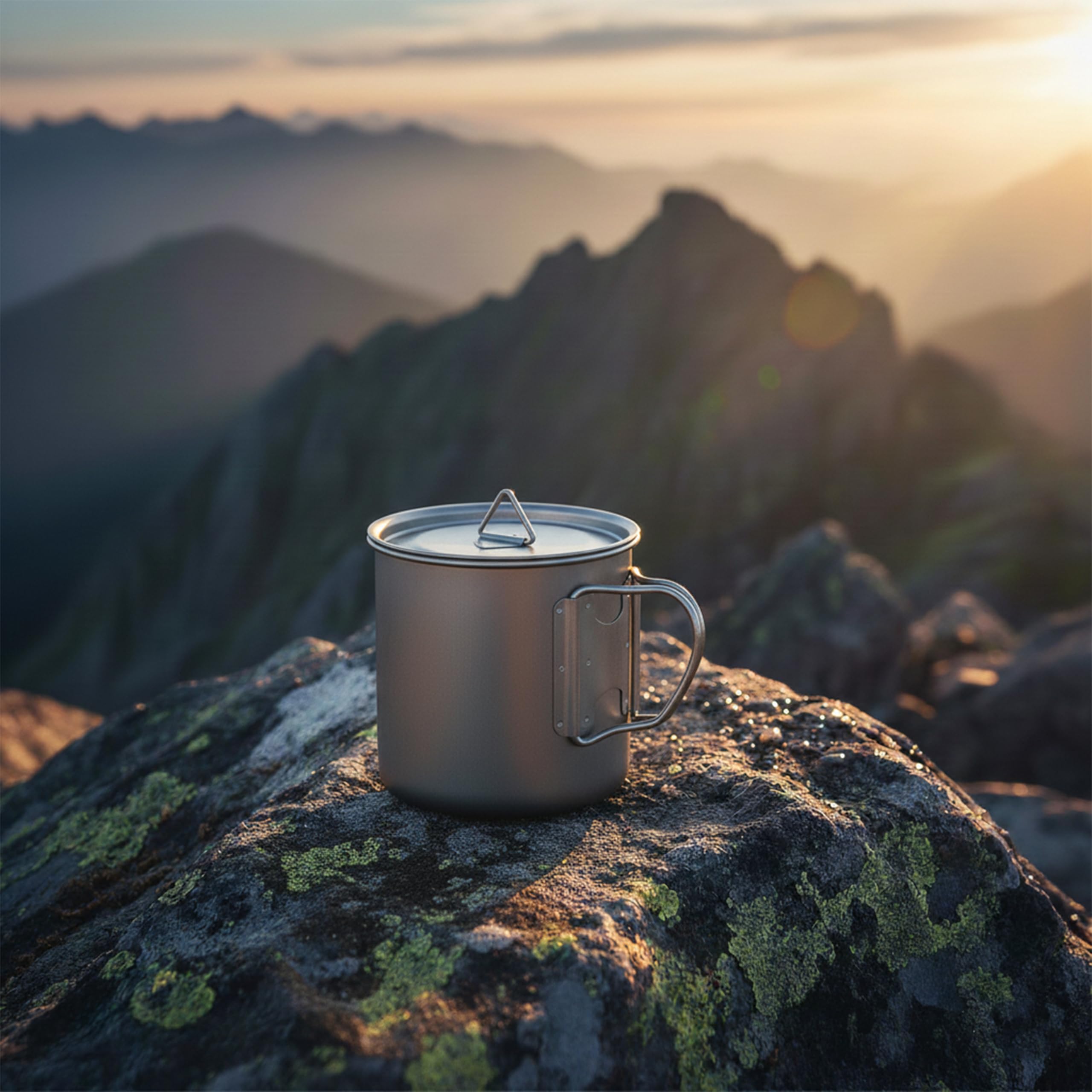 Kempingowy garnek tytanowy kubek miska outdoorowa piknik wędrówki tytanowe naczynia 600 ml