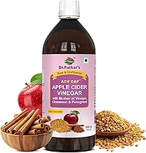Dr. Patkar's Apple Cider Vinegar with Cinnamon & Fenugreek | Unfiltered & Undiluted | Suitable for Sugar Control with Improved Immunity & Lowers Bad Cholesterol (With Mother) 500ml