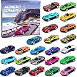 Cars Advent Calendar 2025 for Kids, 24 Pack Alloy Vehicles Toy Christmas Countdown Calendar, Ideal Gift for Kids Boys Toddlers Girls