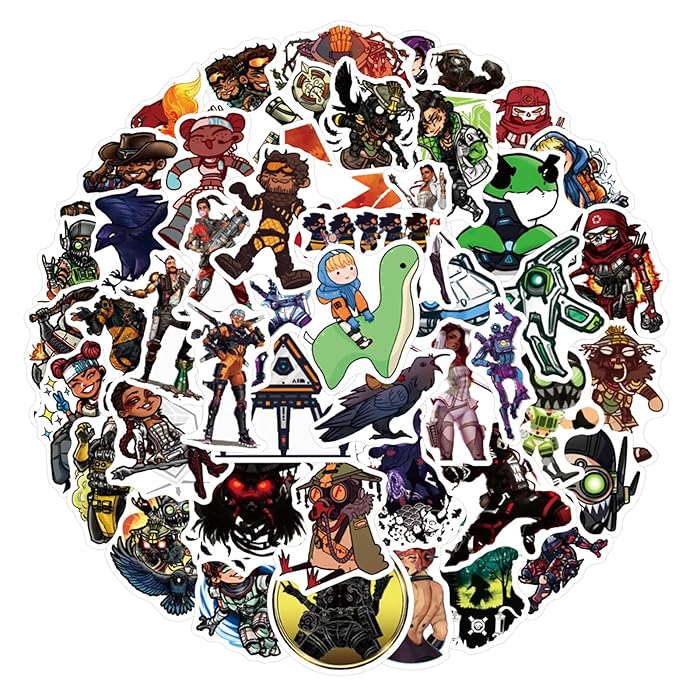 Buy 50pcs Apex Legends Laptop Stickers, Cool Game Stickers Waterproof