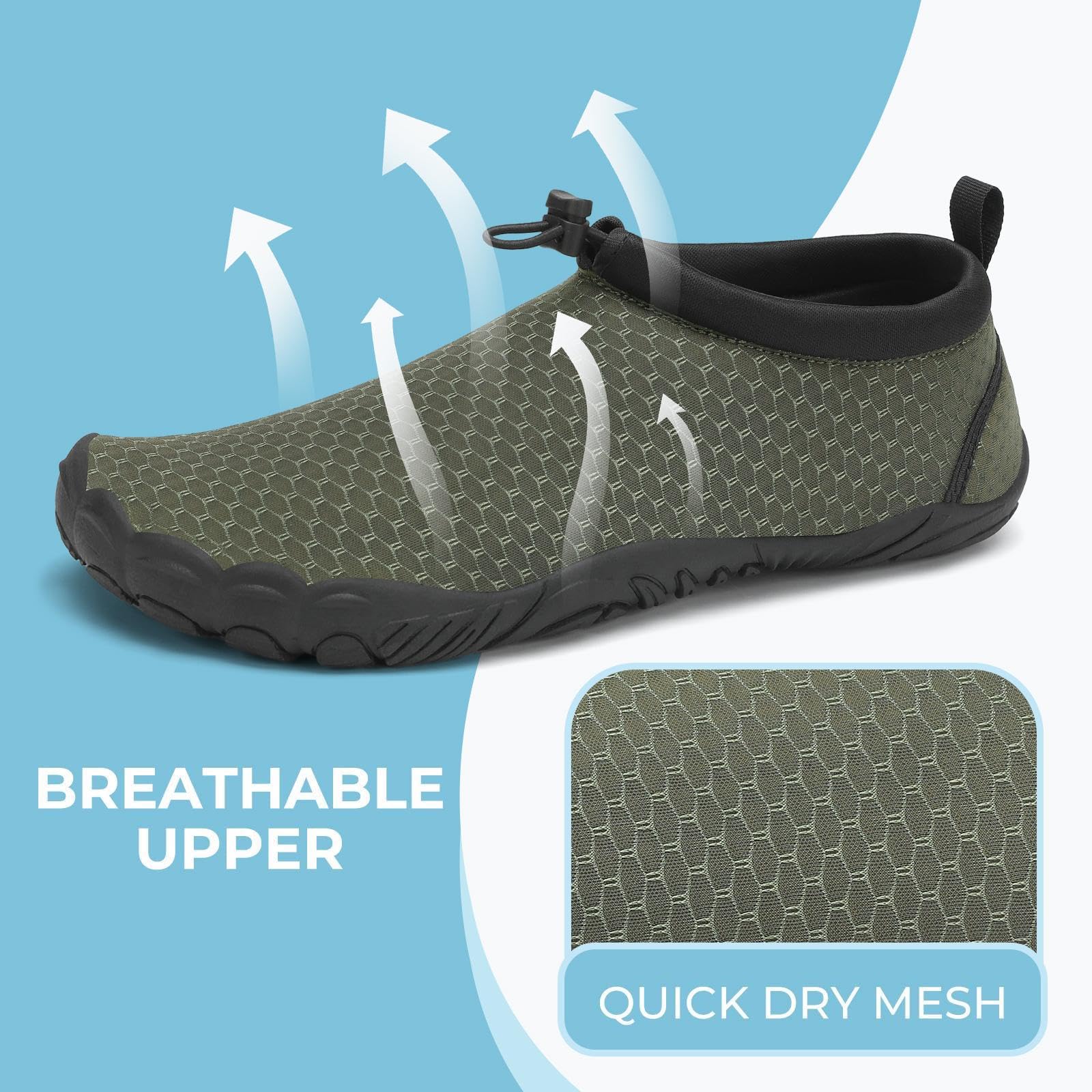 Mishansha Unisex Sport Acquatici Scarpe Donna Leggero Antiscivolo Scarpe da Surf Uomo Summer Immersione Scarpette per Beach Swim Yoga 36-46EU