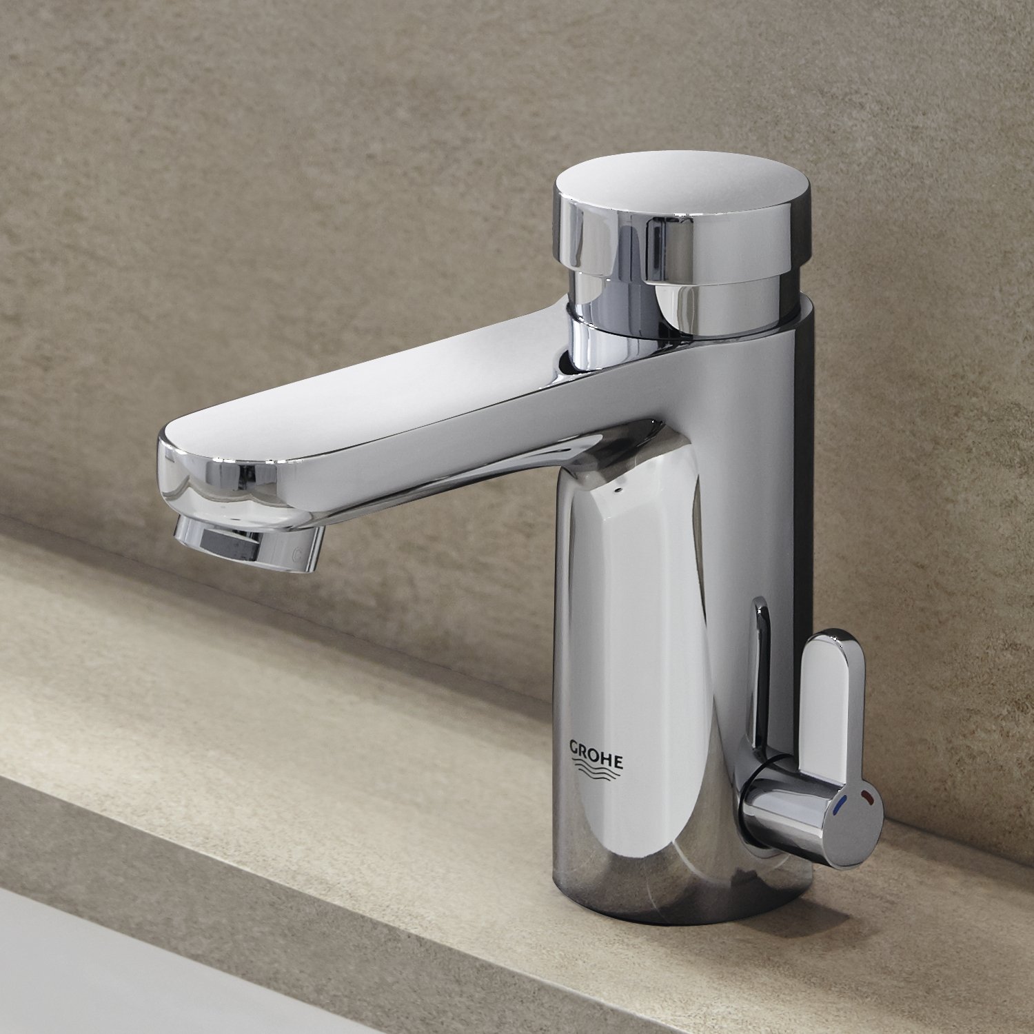 Grohe 36317000 Eurosmart Robinet à pression lavabo avec mitigeur Argent