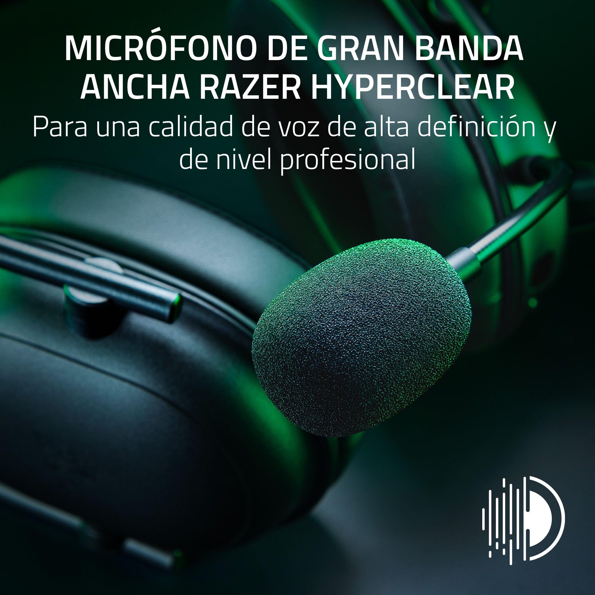 Razer BlackShark V2 HyperSpeed para PC - Auriculares para esports inalámbricos y ligeros (280 g, Micrófono HyperClear, Diafra - 1