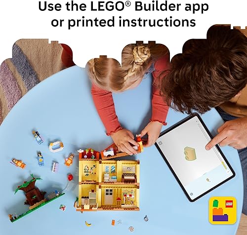 Miniatura 4 de LEGO Bluey Bluey's Family House Building Toy - Juego de juguetes y figuras para niños y niñas, a partir de 4 años, con 5 personajes, regalo para