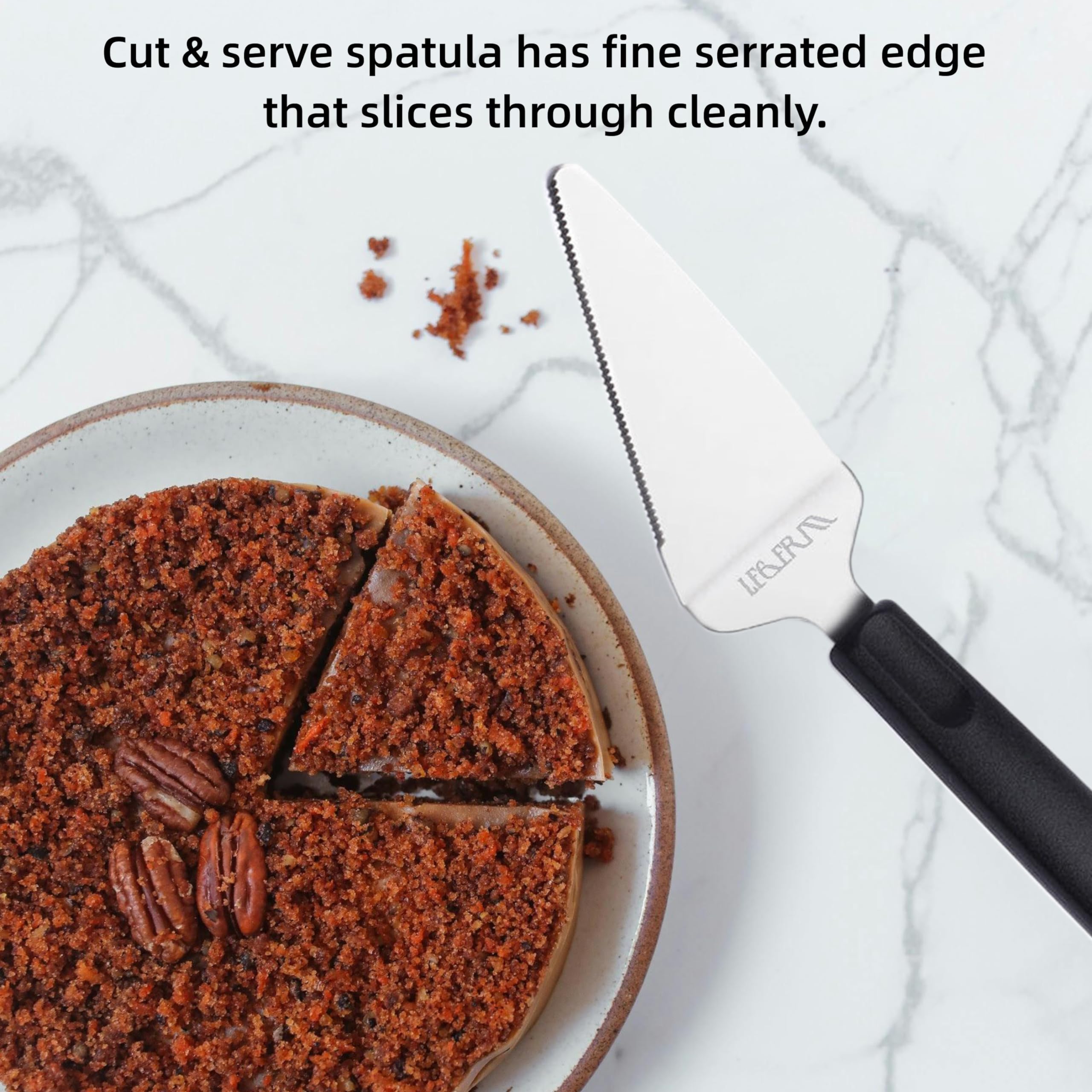 Pie Server Set - Stainless Steel Cake Knife & Spatula -7 Pie Server Set - Stainless Steel Cake Knife & Spatula -7