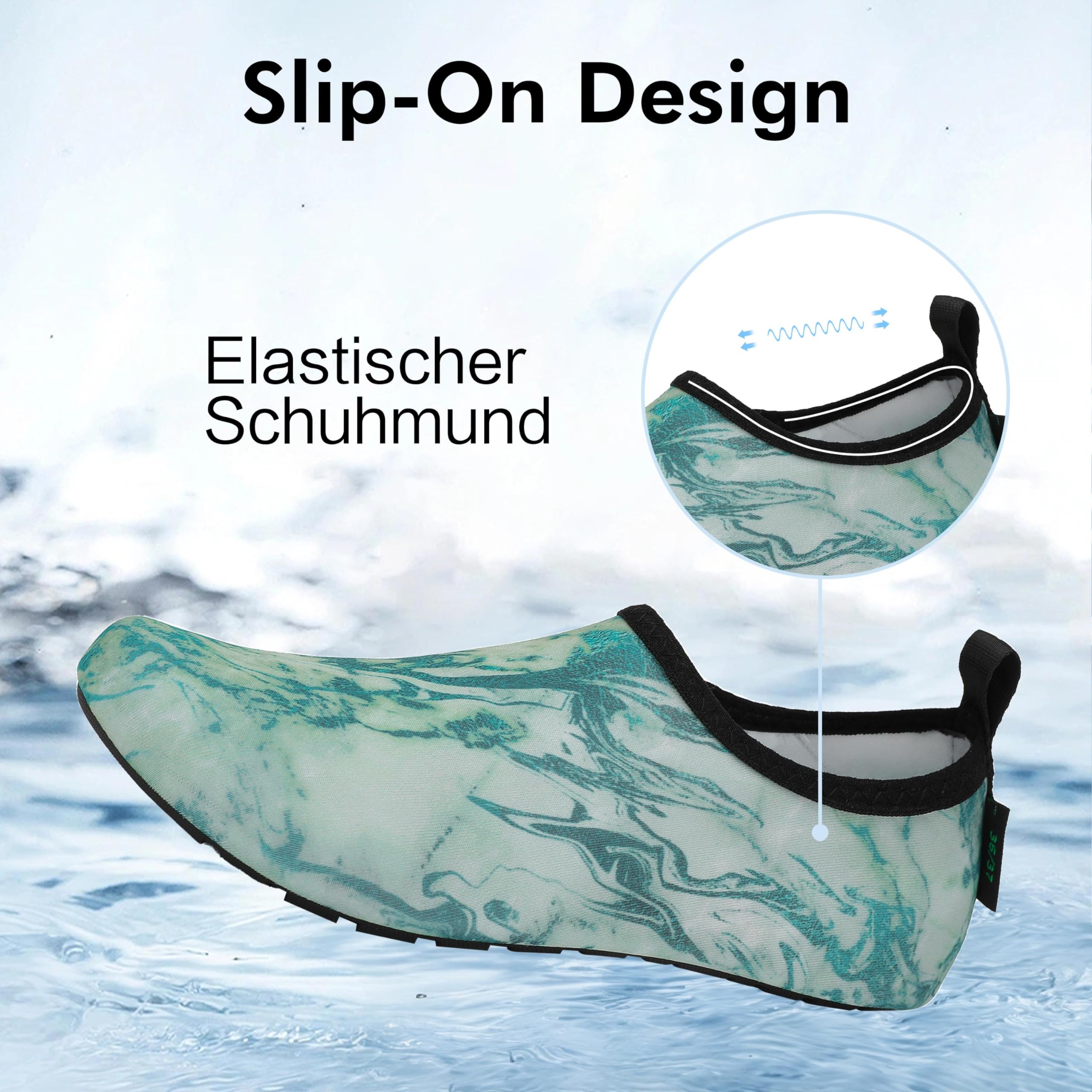 SAGUARO Scarpe da Scoglio Donna Uomo da Immersione Scarpette da Surf Water Shoes Barefoot per Bagno Spiaggia Mare Snorkel Yoga