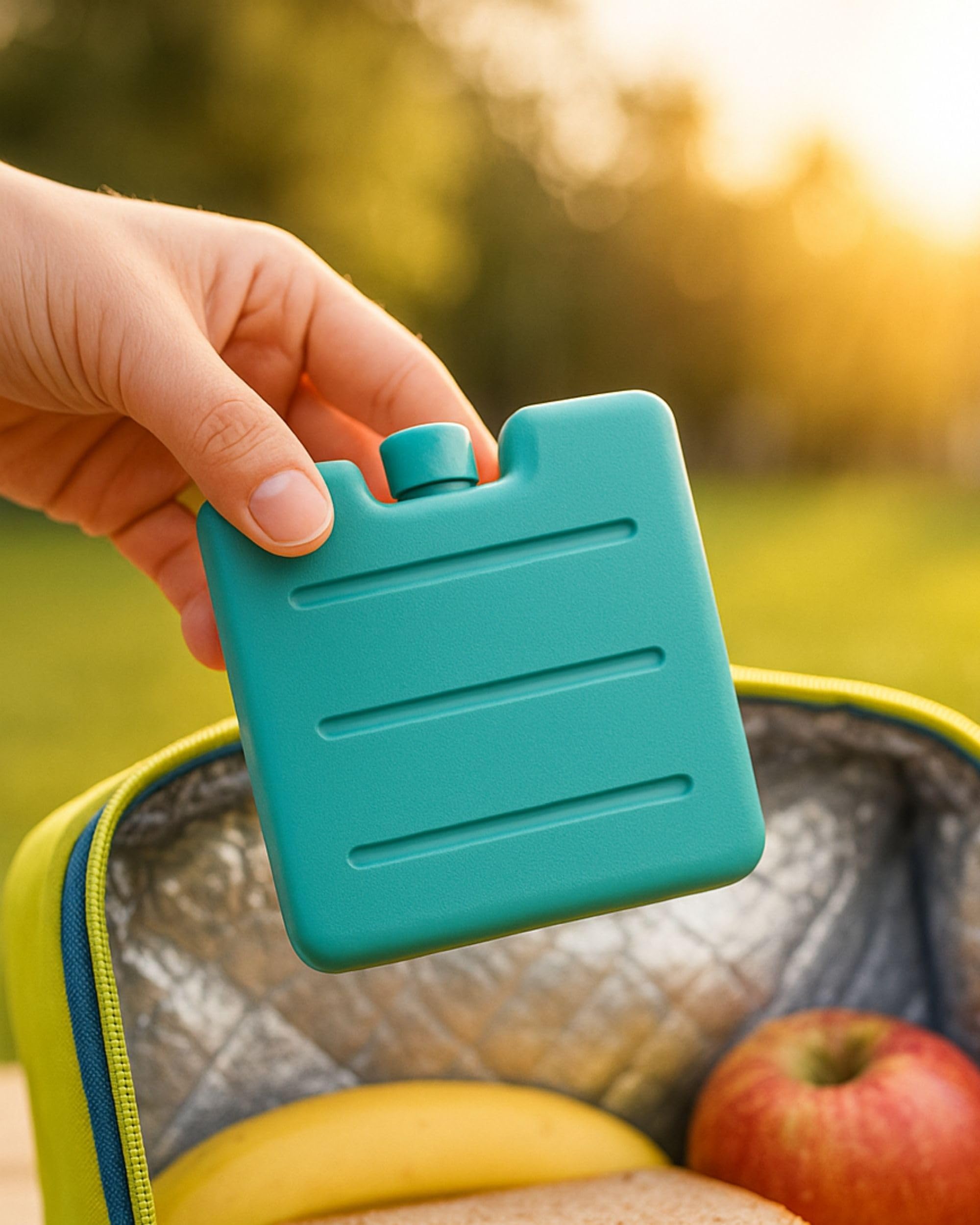 ToCi Piccoli Fresco Batterie in Blu, Rosa e Verde | Mini Fresco-Elementi Riflettenti per la Borsa frigo | Fresco-Batteria per Il Contenitore per Il Pranzo