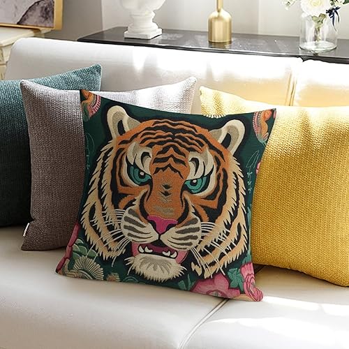 Vista 177 de ArogGeld Chinoiserie - Fundas de almohada escénicas asiáticas, estilo asiático, funda de almohada azul y verde Kelly, funda de cojín para decoración