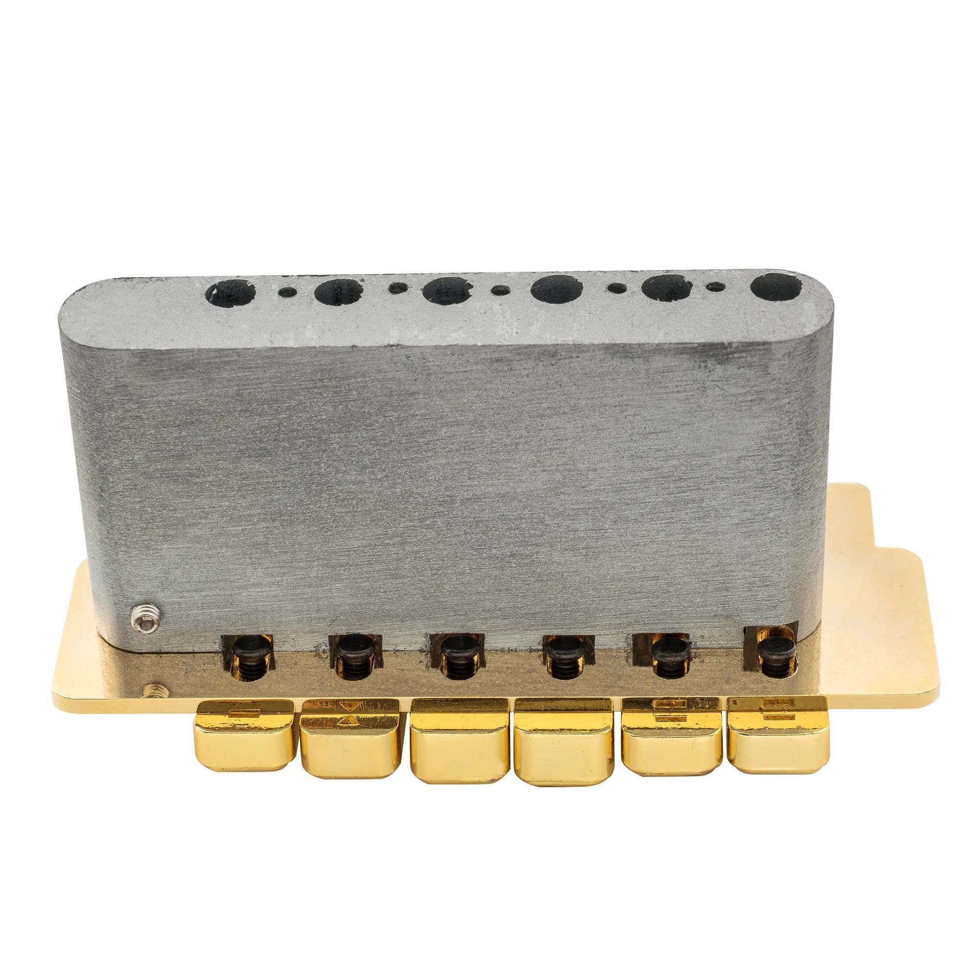 Ponte Per Chitarra Braccio Pop-in A 2 Punti Con Ponte Tremolo A Sella Individuale Da 52,5 Mm Per Parti Di Ricambio Chitarra(Gold)