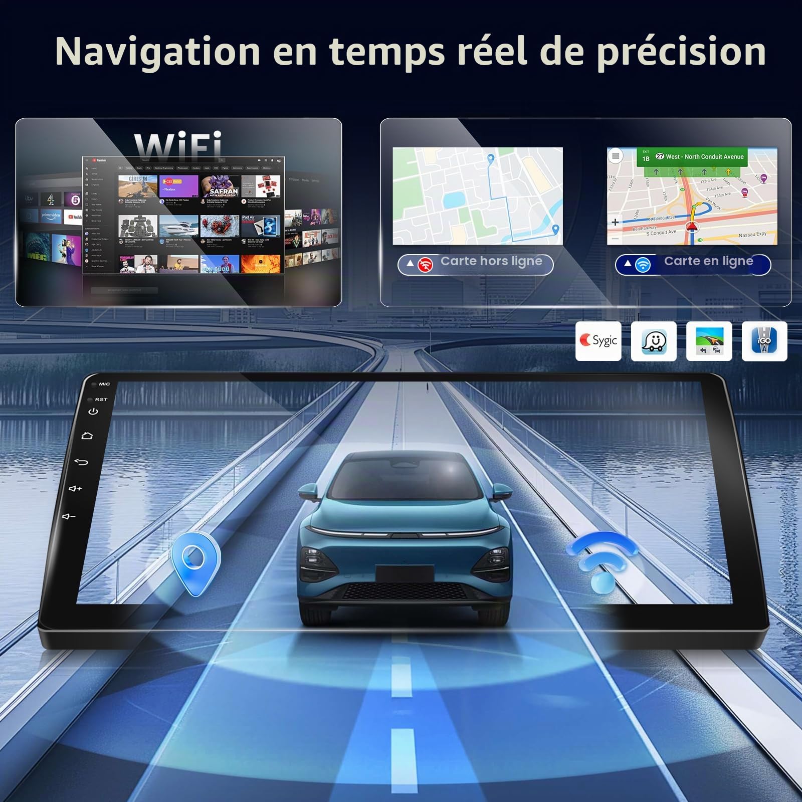 Qualcomm 8 cœurs 4+64 Go Autoradio Android pour BMW X1 E84 2009–2015, Écran Tactile 10,1 Pouces, CarPlay & Android Auto sans Fil, Navigation GPS, Bluetooth 5.0, DSP, Caméra de Recul
