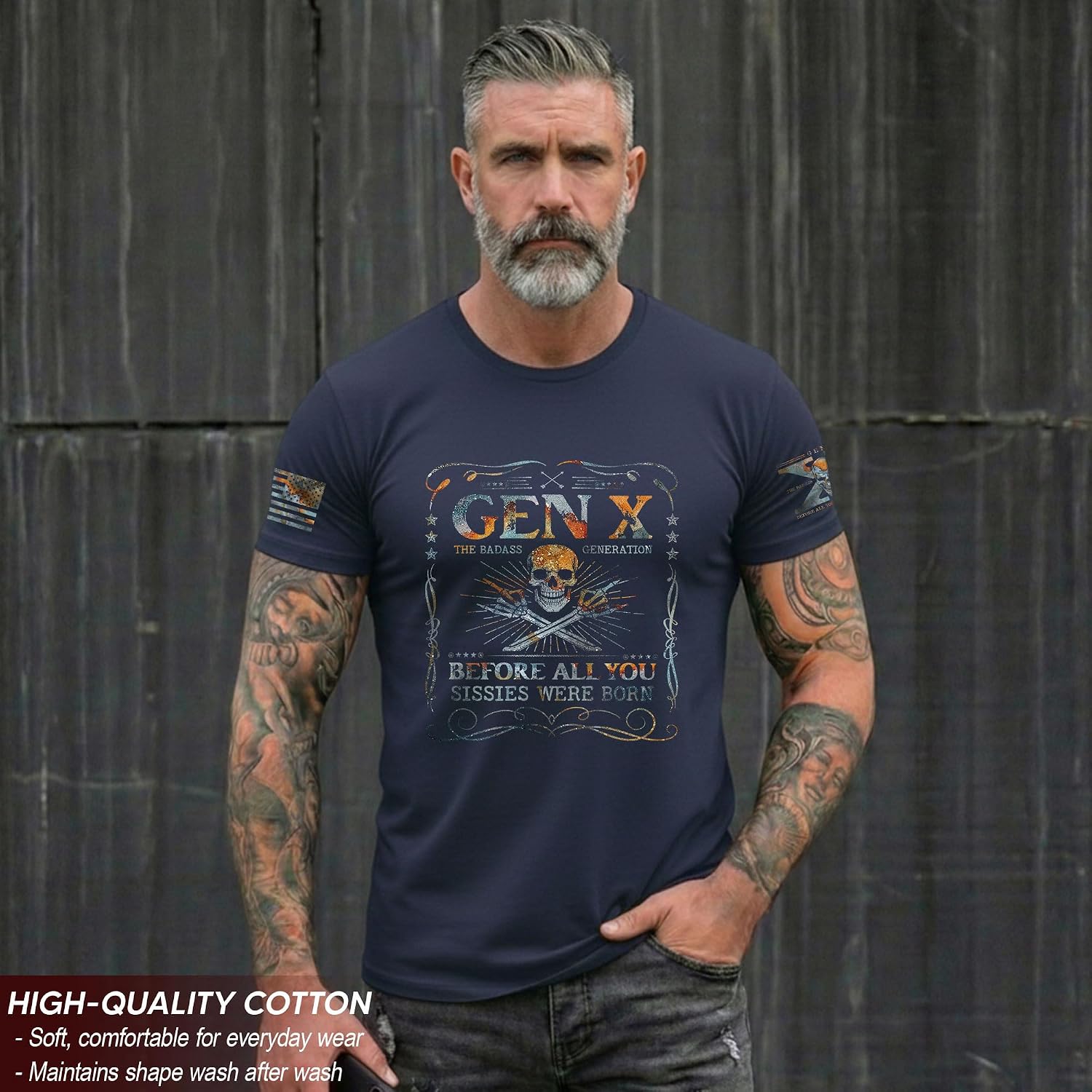 Gen X The Badass Generation Tshirts, Gen X T Shirt Women, Genx T Shirt Men, Sissy Shirts