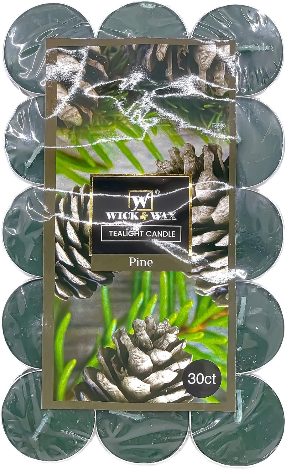 Tealight A Long Lasting Air Freshener | Clean Even Burn Long Lasting Small Tea Lights for Indoor Use | Best for Holidays, Weddings, SPA, Armotherapy, Meditation | Pine 180 Count