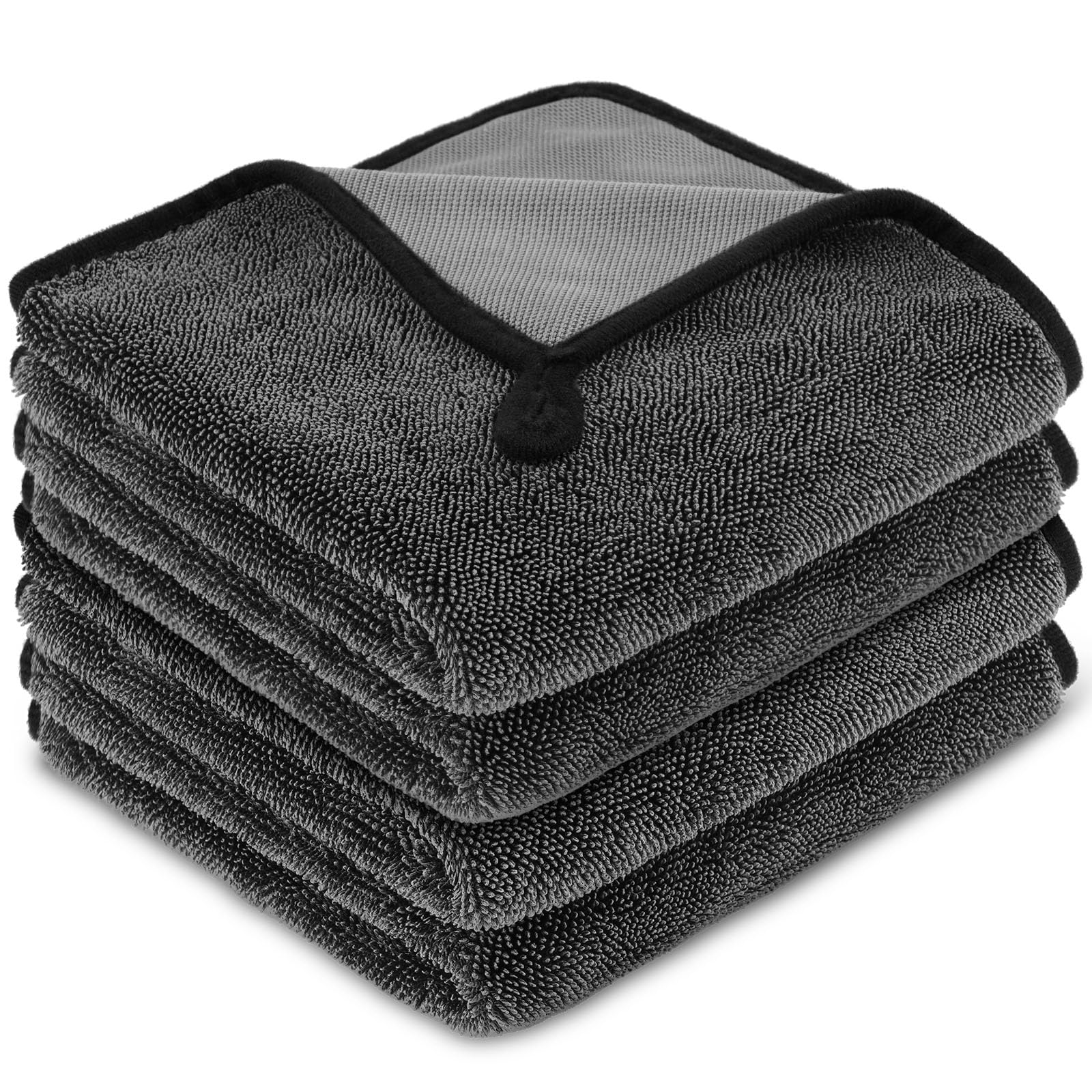 Panno In Microfibra Per Auto – 3 Pezzi, 600 G/m², 40x40 Cm, Super Assorbente, Antigraffio, Per Lucidatura E Asciugatura