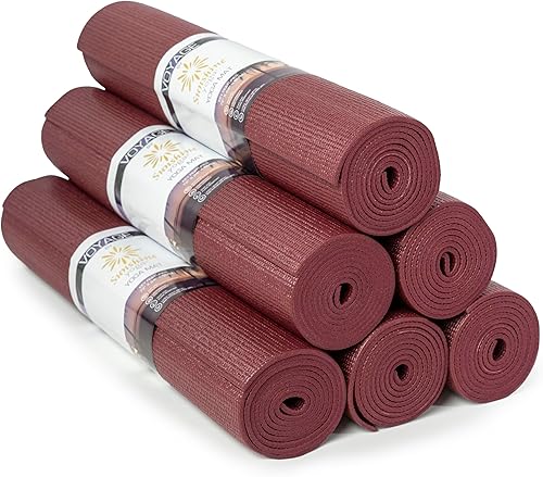 Miniatura 15 de Sunshine Yoga Voyage - Tapete de yoga a granel, paquete de 6, 72 x 24 pulgadas, esterillas de yoga profesionales para estudio y gimnasio, 0.197 in