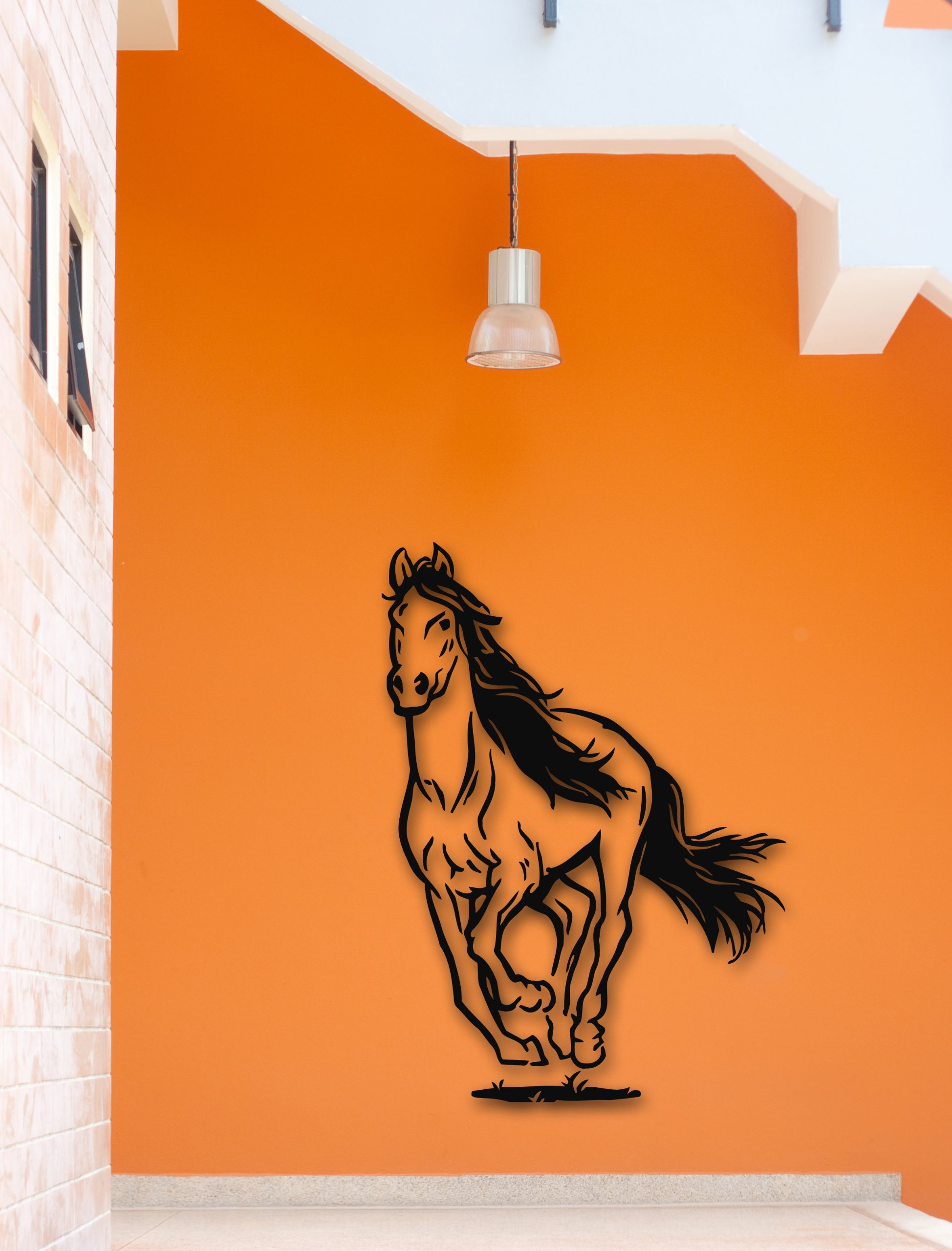 Wall Stickers Vinyl Decal Galloping Horse Animal Mustang Great Decor (i509)