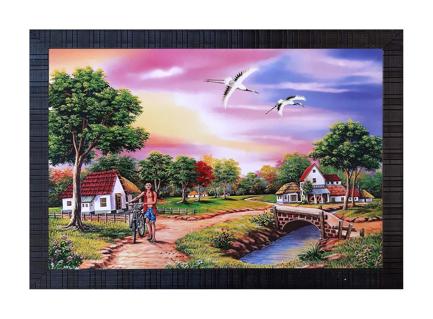 Shree Handicraft Home décor (12 inch * 18 inch) Beautiful Scenery Photo