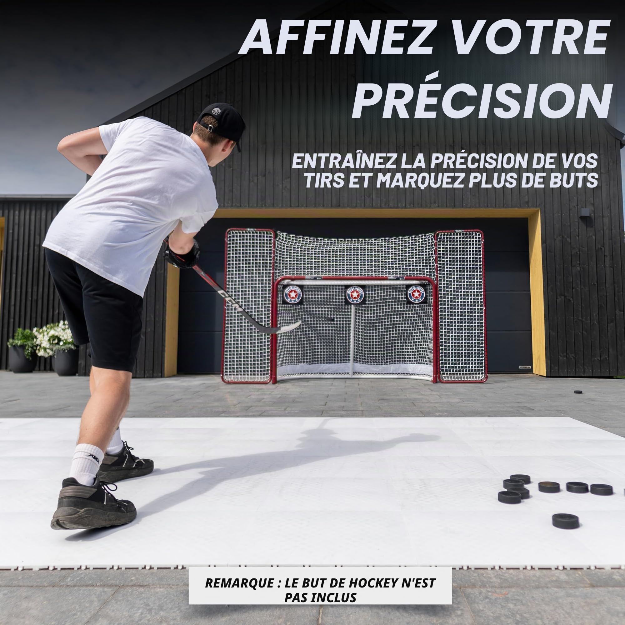 Better Hockey Extreme Goal Targets - Convient à Toutes Les Cages de Hockey de Taille Normale