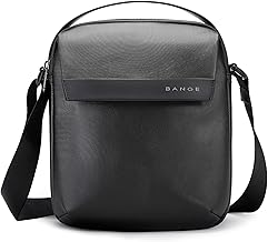 Red Lemon BANGE Sling Messenger Bag Crossbody Bag for Men Chest Bag Side Bag Sling Bag for Ipad/Tablet Travel Office Business Messenger Shoulder Bag Money Bag for Men and Women (24x21.5x9 cm) - Black