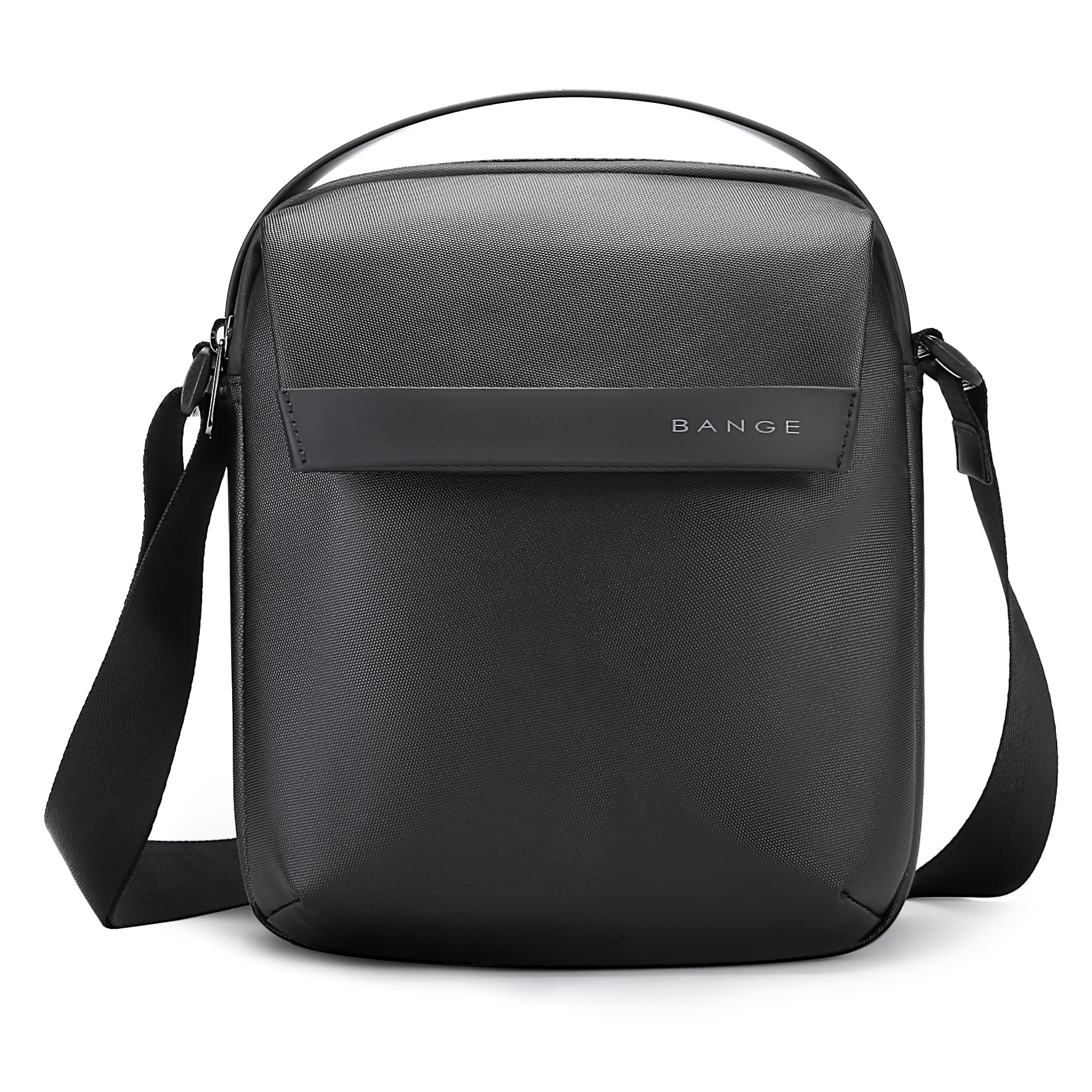Red Lemon BANGE Sling Messenger Bag Crossbody Bag for Men Chest Bag Side Bag Sling Bag for Ipad/Tablet Travel Office Business Messenger Shoulder Bag Money Bag for Men and Women (24x21.5x9 cm) - Black