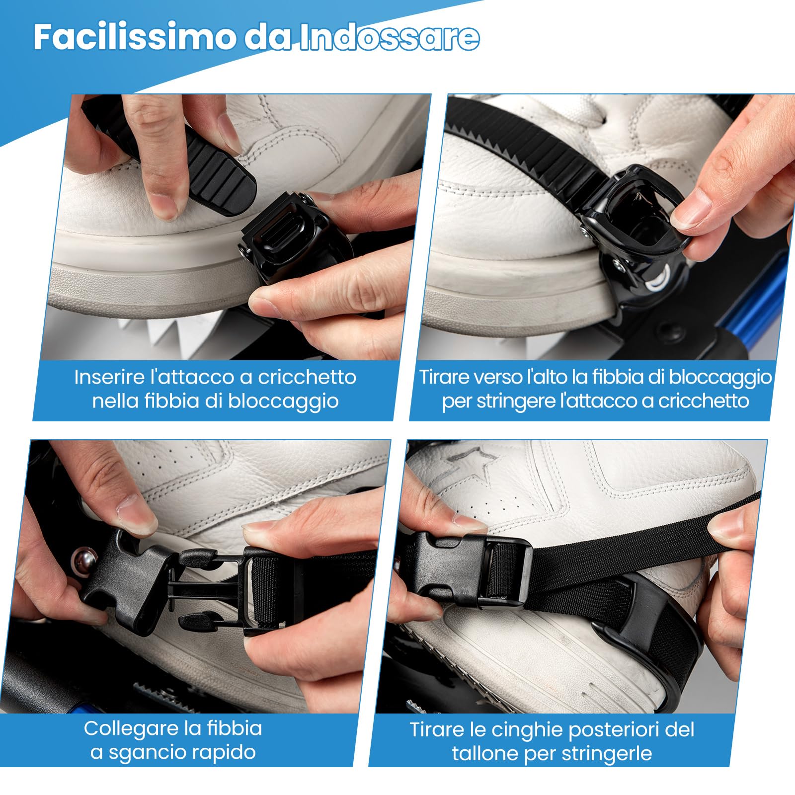 GYMAX Set Ciaspole da Neve, Racchette da Neve in Leghe di Alluminio con Bastoni da Trekking Regolabile e Borsa Impermeabile, Ideali per Donne Uomini e Bambini, Gamma di Peso 30-130 kg