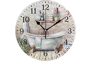 Silent Bathroom Wall Clock: Enhance Your Home Décor and Create a Tranquil Ambiance