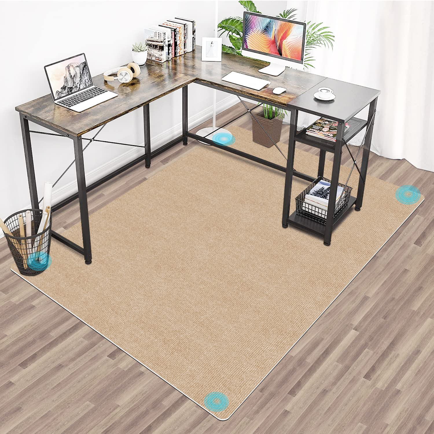 Amazon｜チェアマット 100 140cm 椅子 マット 床 保護マットHriiiiya