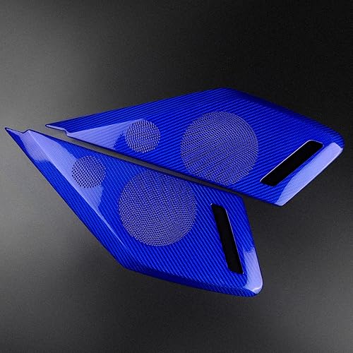 Miniatura 7 de AIRSPEED Adhesivo para cubierta de altavoz de sonido para puerta de automóvil C8 de fibra de carbono dura real, para Chevrolet Corvette C8 2020 2021