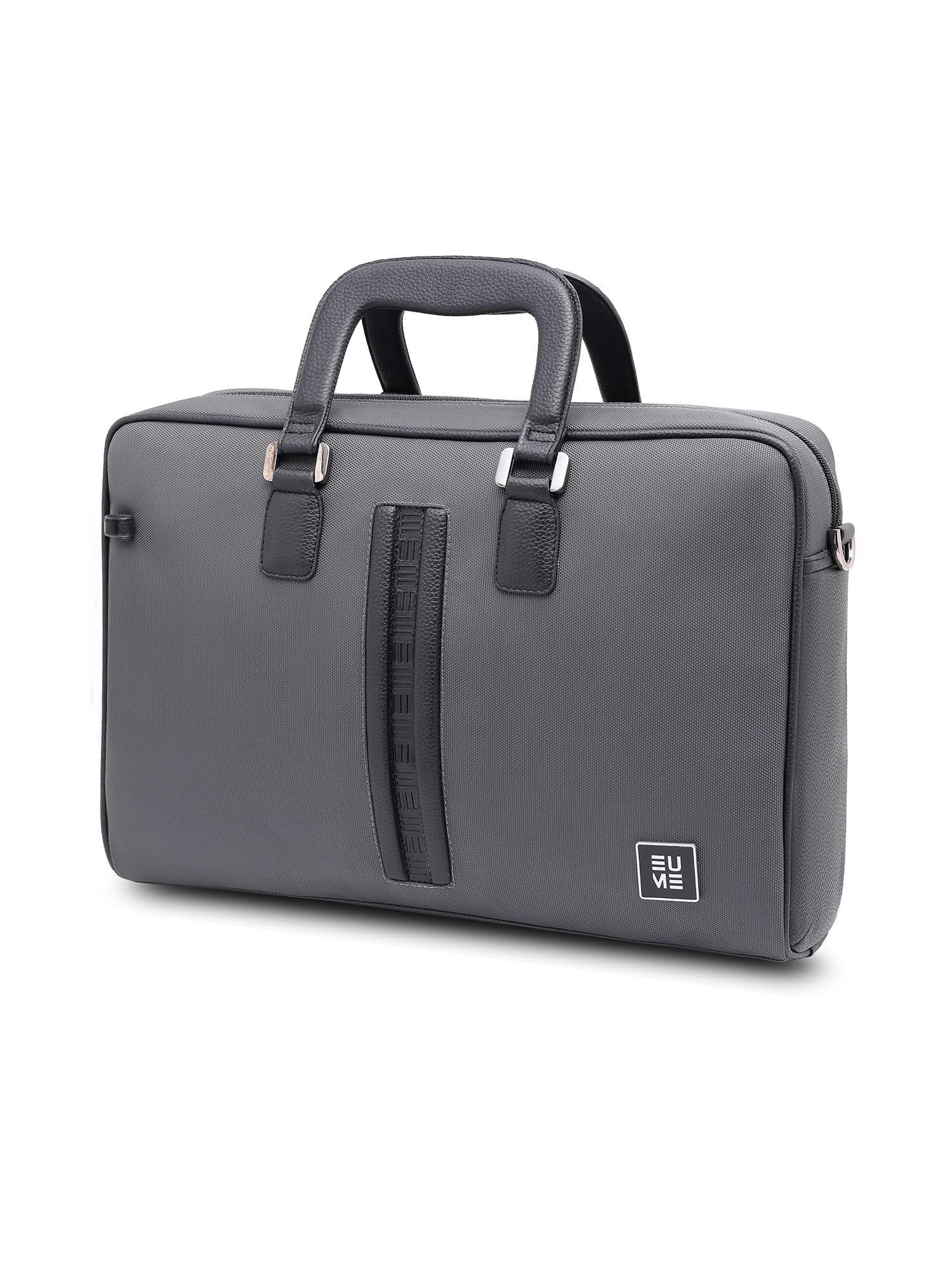 Briefcase Laptop Bag for Men | Office Bag for Men & Women | With Padded Compartment | Vegan Leather & Nylon Fabric | Fits Up to 15.6" Laptop & MacBook, 12L-image-43