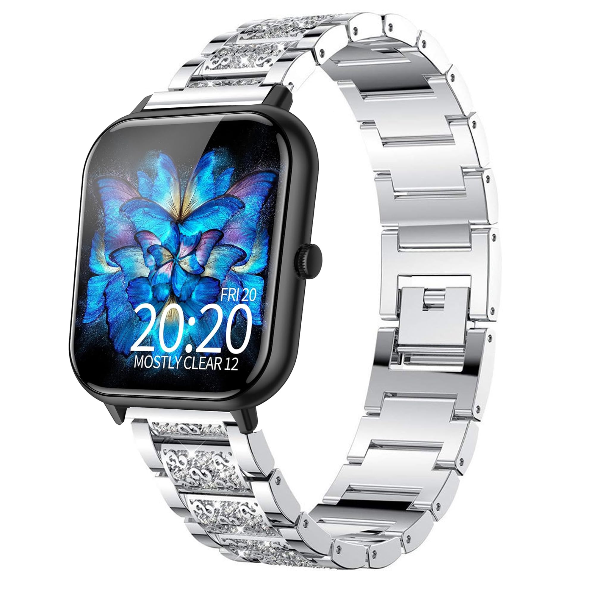 Bracelet montre R30 Pro à libération rapide réglable strass - 8
