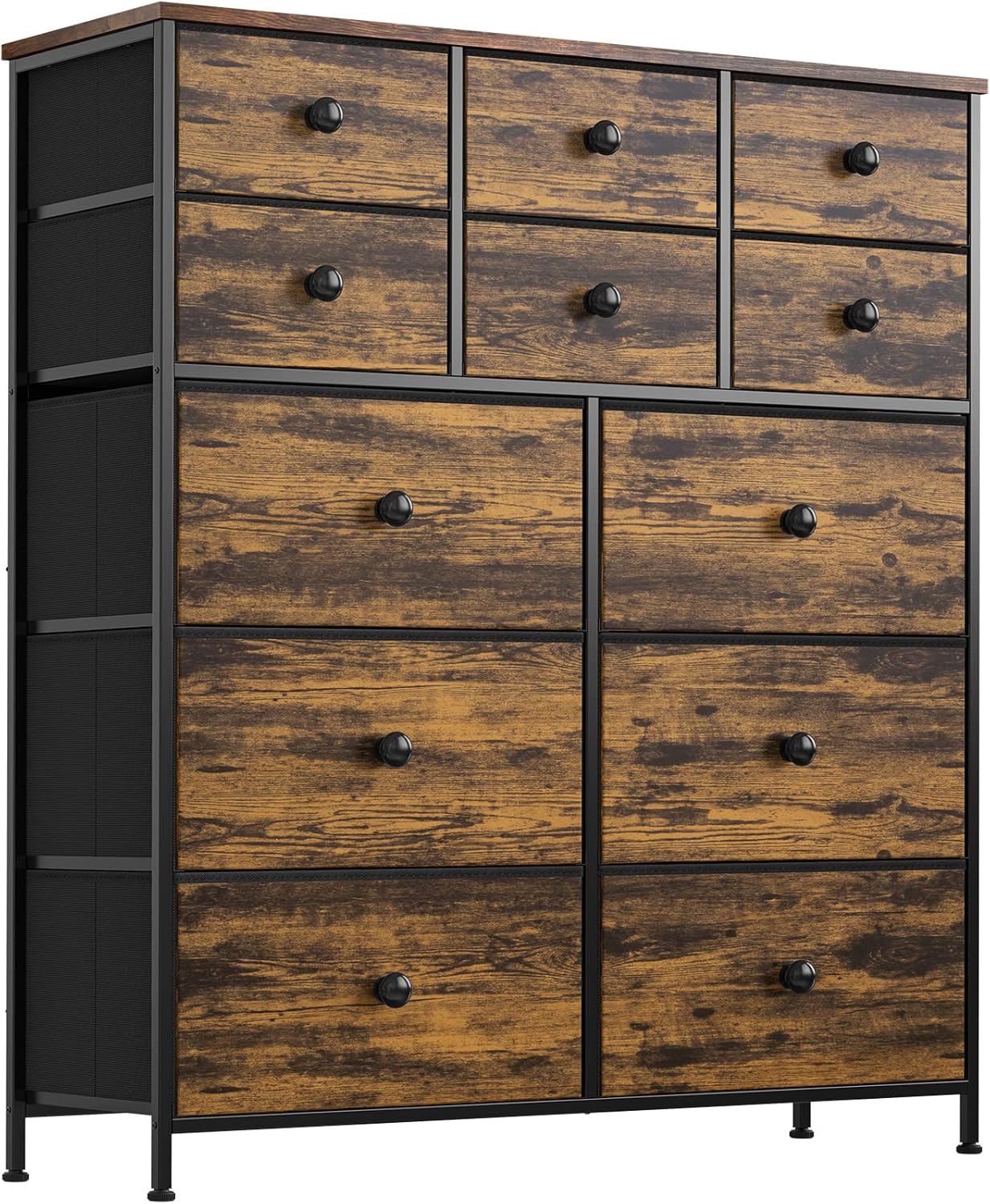 PICOOL FABATO Comoda Cajonera para Recamara 12 Cajones De Tela con