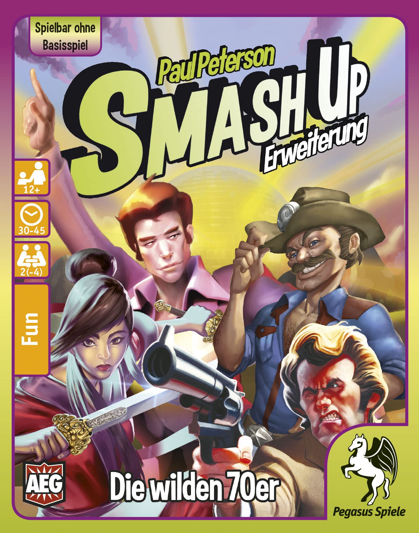 Pegasus Spiele Smash Up: Die Wilden Anni ' - Gioco Da Tavolo Per 2-4 Giocatori, Durata 30-45 Minuti, Età 12+ - 2