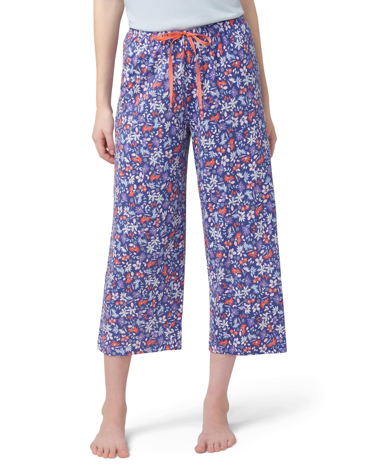 HUE Women's Spring Pajama Separates Soft Whimsical Print Pjs with Flowers, Animals, Garden Themed Pjs, Cocktails