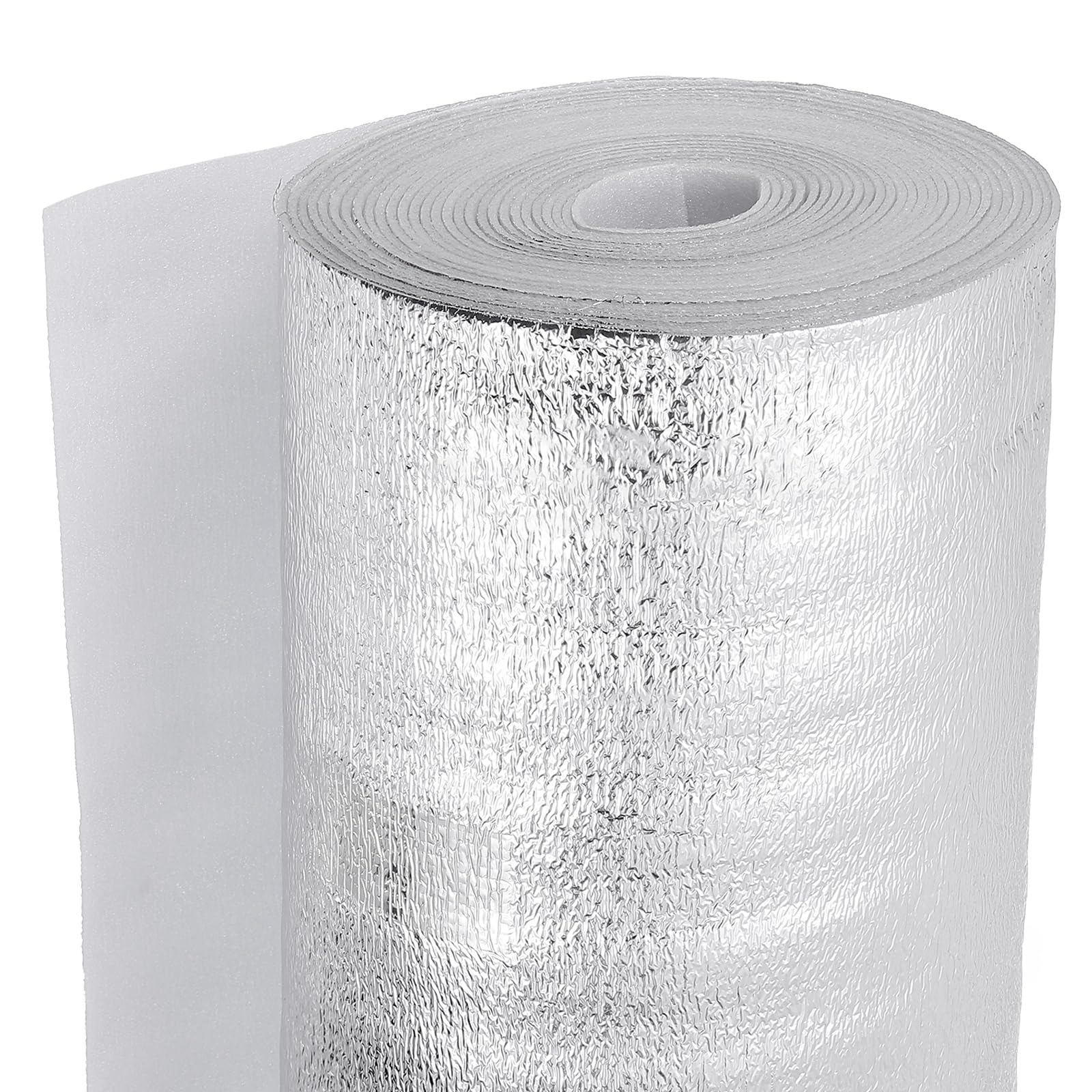 PATIKIL Reflective Insulation Foam Core Radiant Barrier 24" x 60" Double Side Foil Cold and Heat Shield Thermal Insulation for Ceilings,Walls,Window,Steel Buildings,Roofing