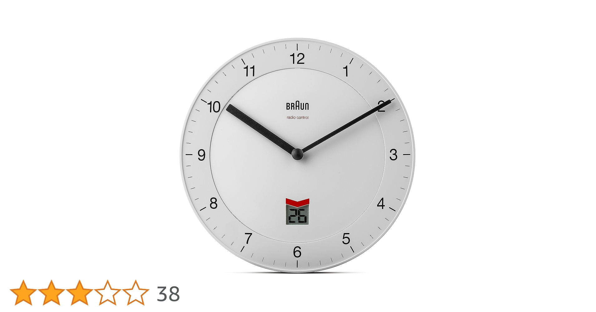 廃版 BRAUN RC Wall Clock BNC006 2個セット MOMA Braun Classic Large Analogue Wall Clock with Silent Sweep Movement