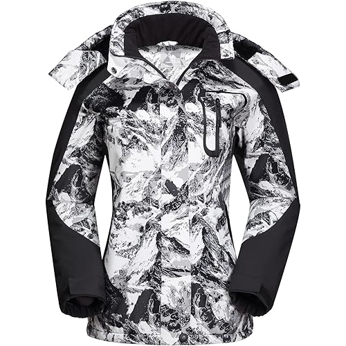 CAMEL CROWN Women's Ski Jacket Thicken Winter Snow Coat Warm Fleece Mountain Waterproof Female Jacket Hooded Windbreaker