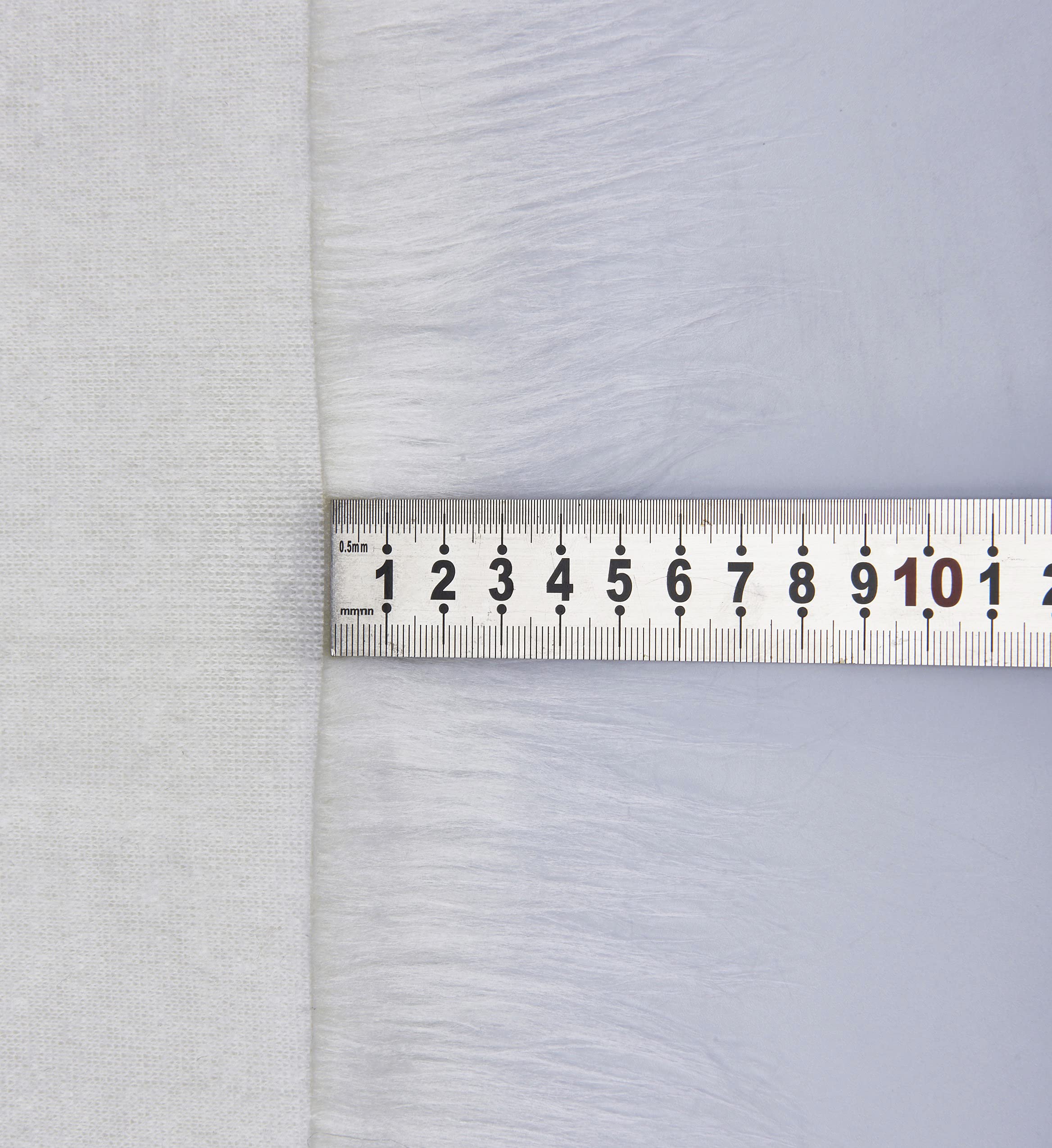 Craft Faux Fur Fabric Soft Fox Fur Sheet Warm Stoffe Lange Stapel Voor Kleding Jurk Tassen Naaien Diy -benodigdheden Naaien, Rekwisieten, Kostuums, Decoratie(Size:180x90cm,Color:1white