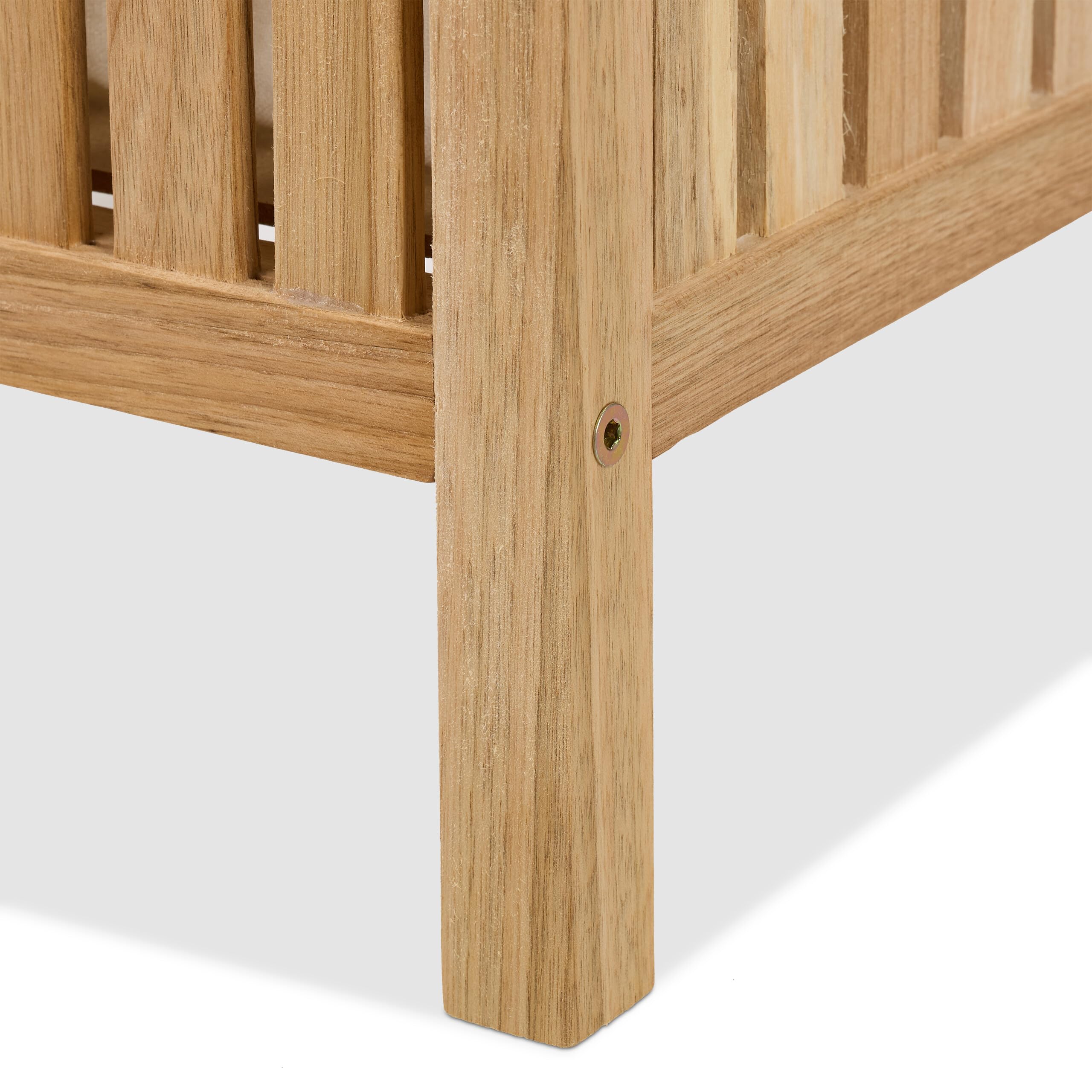 Relaxdays Wäschetruhe mit Sitz, Badhocker mit Stauraum, 100 l Wäschesammler, HBT: 50x100x38 cm, Holz/Stoff, Natur/weiß