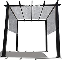 Vista 9 de Cubierta de sombra para pérgola – Toldo de repuesto para pérgola con paño de sombra transpirable para pérgola de 10 x 10 y 12 x 10 pies