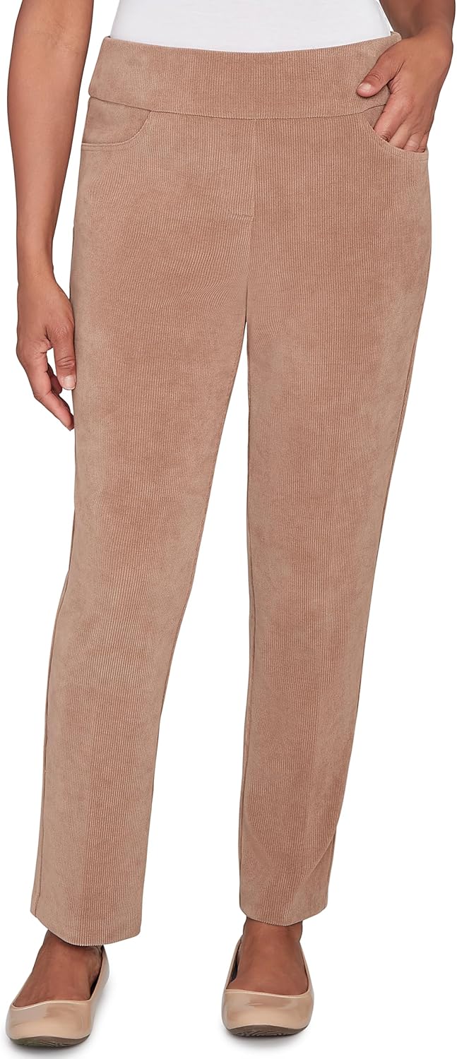 Allure Fit Pull-On Knit Corduroy Short Length Pant