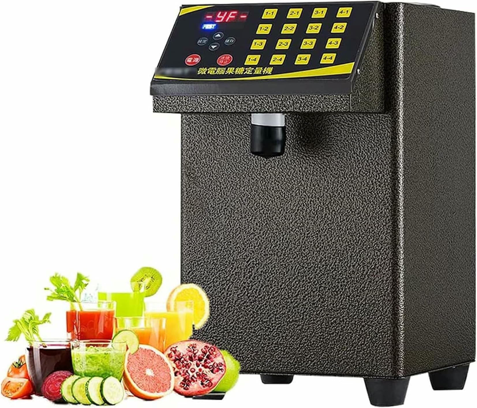Machine de dosage du fructose pour café et comptoir de boissons chaudes ou froides