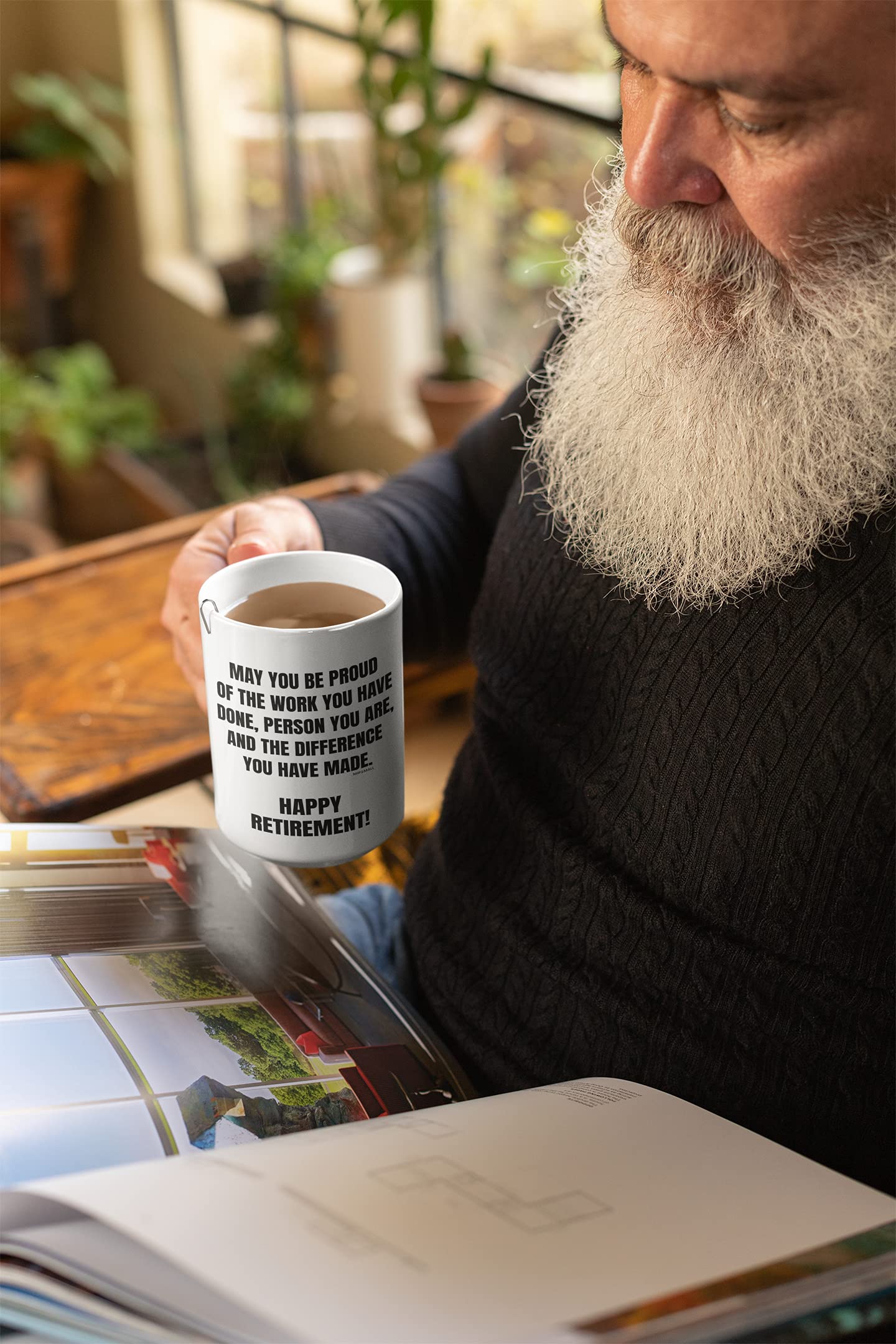 MIPOMALL Tazza Regalo Per Pensionamento Collega O Capo - 'May You Be Proud Happy Retirement' - Tazza Bianca In Ceramica Wm0113