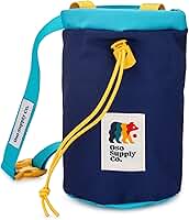 Oso Supply Co - Bolsa de giz clássica para escalada em rocha, balde de giz com cinto de clipe rápido, bolsos com zíper e bolsa - Equipamento perfeito para escalada interna/externa