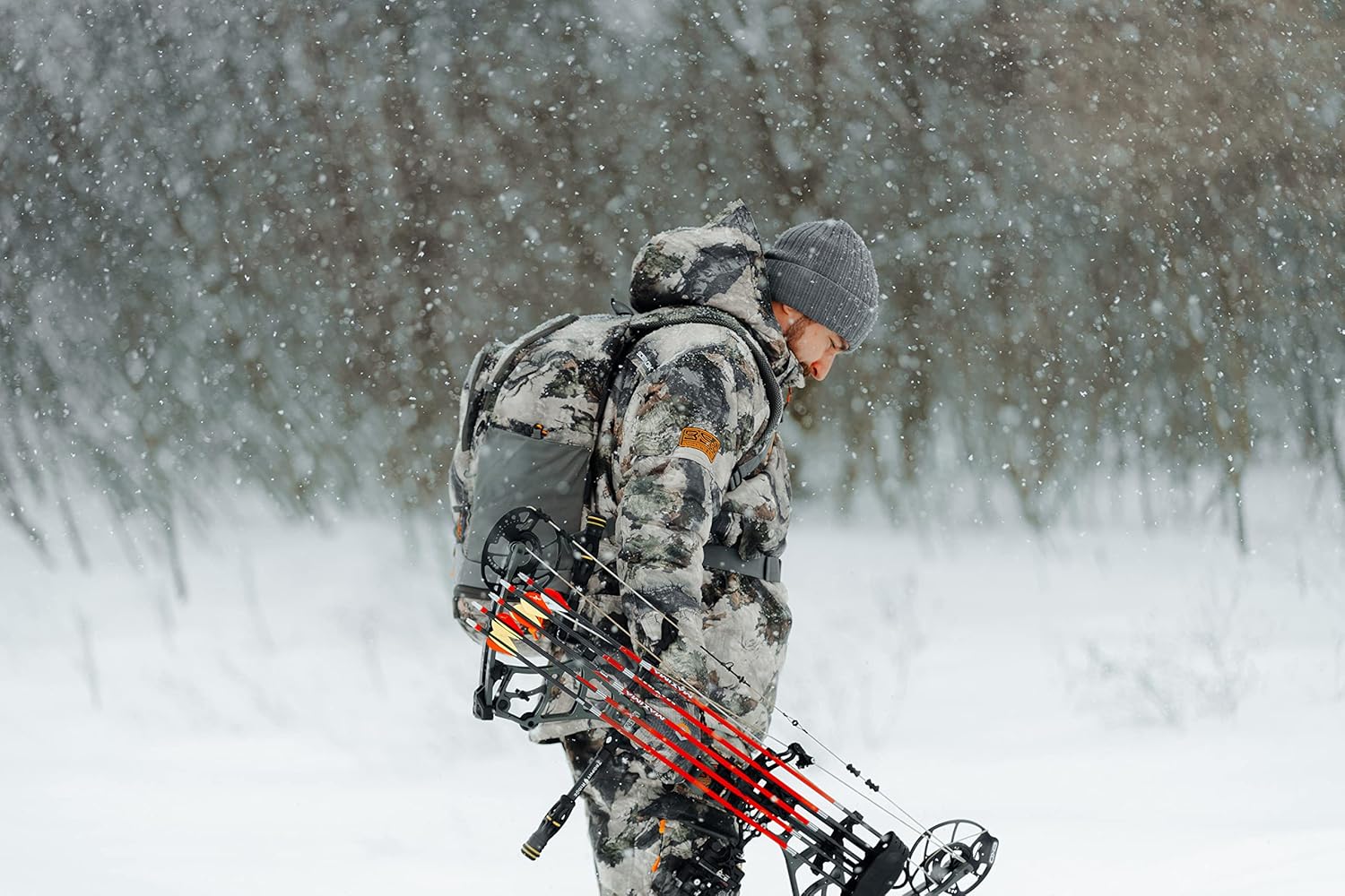 ScentLok BE:1 Divergent Wind Resistant and Water Repellent Late Season Camo Hunting Jacket with Primaloft Gold Insulation - Image 8