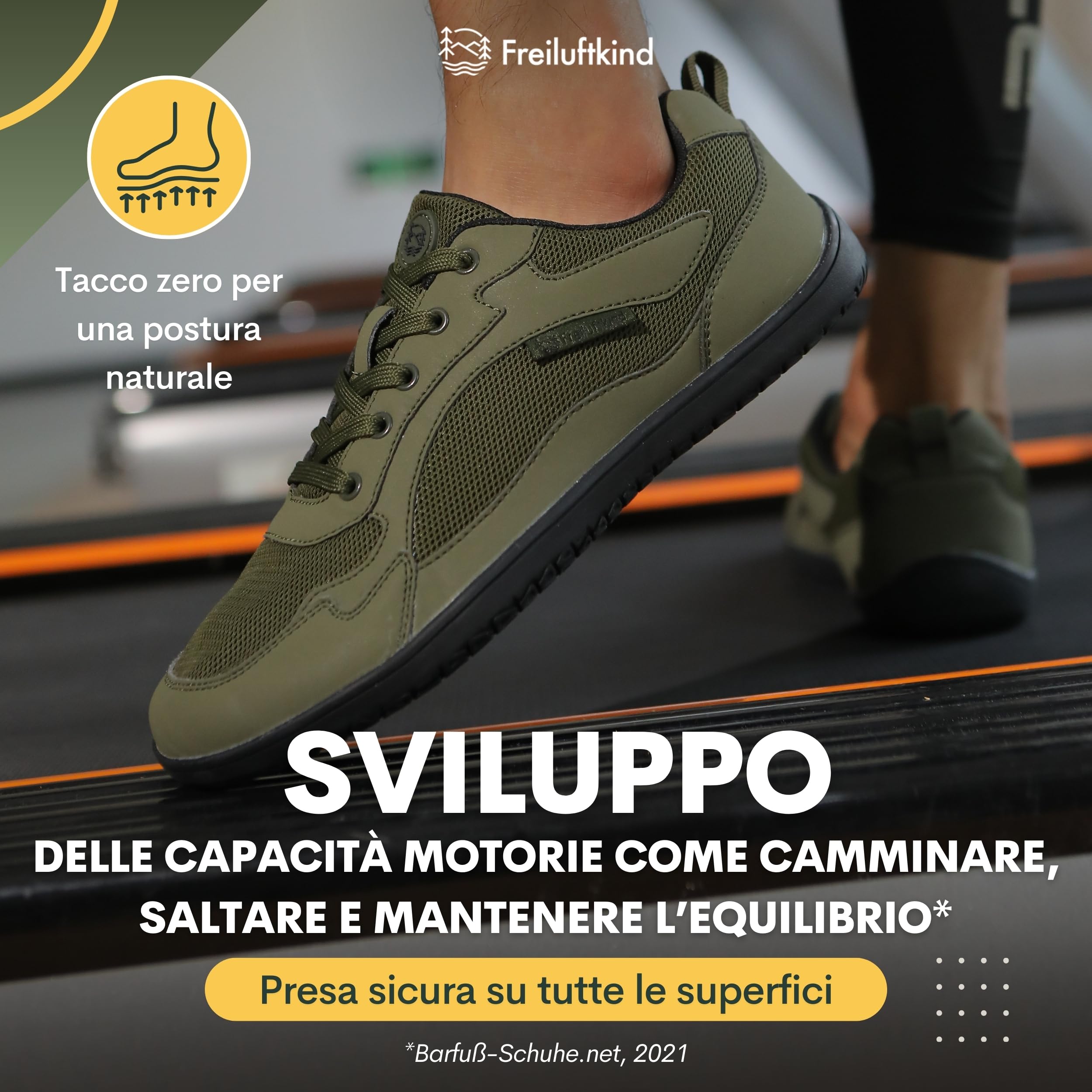 Freiluftkind Everest Barefoot Shoes Antiscivolo – Il Scarpe Barefoot Perfetto per la Tua Avventura – Scarpe Barefoot Uomo e Donna