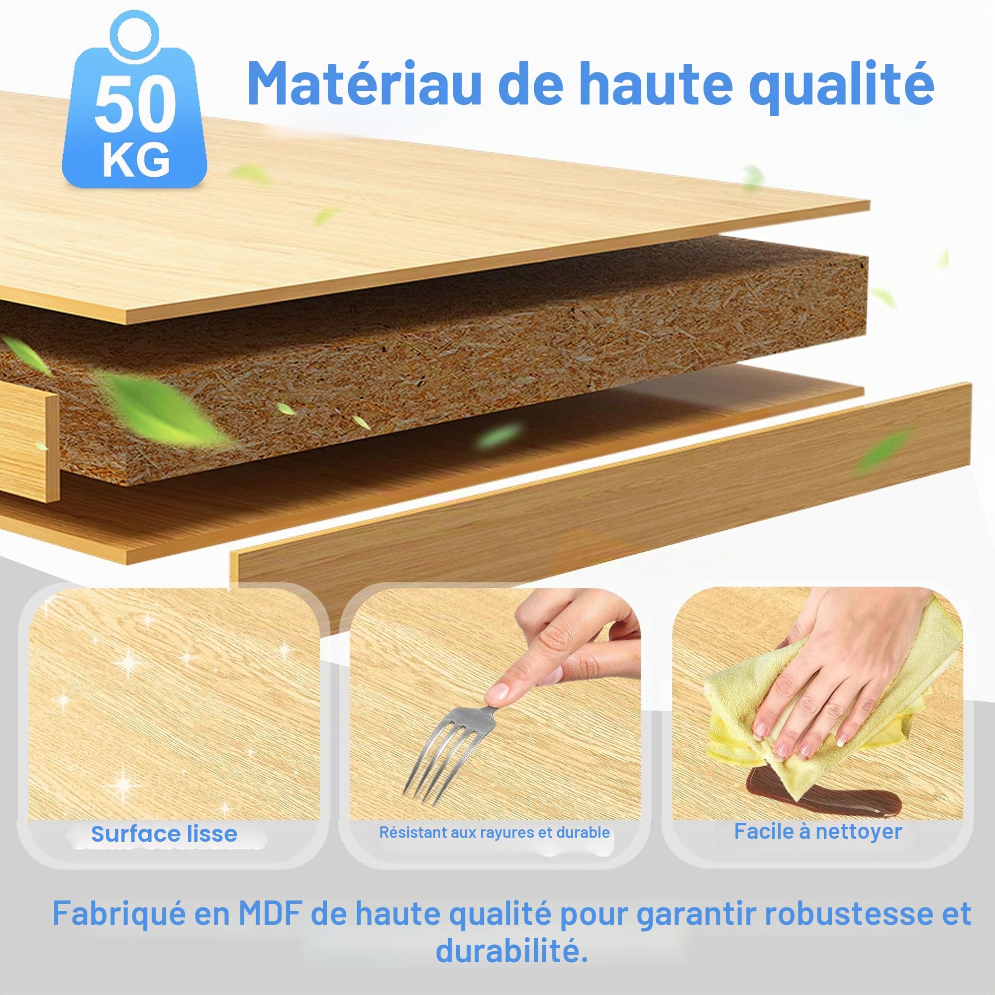 LZQ Chariot de cuisine avec plan de travail Mobilier de cuisine mobile Îlot de cuisine Roulable, chariot de cuisine, chariot de service 115x36x90cm Noir