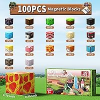 Vista 2 de 100 bloques de construcción, juguetes de construcción 3D, cubos de construcción sensoriales STEM (multicolores, 100 unidades)